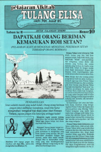 Cover TE 10 DAPATKAH ORANG BERIMAN KEMASUKAN ROH SETAN